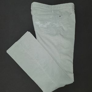 90's Eddie Bauer embroidered corduroy Sz 10 Tall